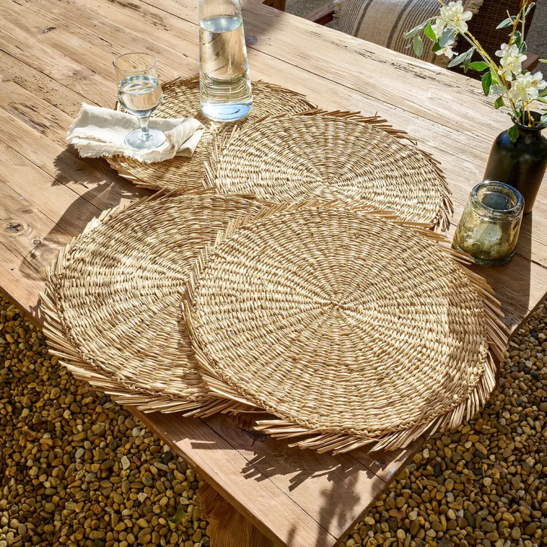 Loberon Nuviras Placemat set - 4 Stuks beige