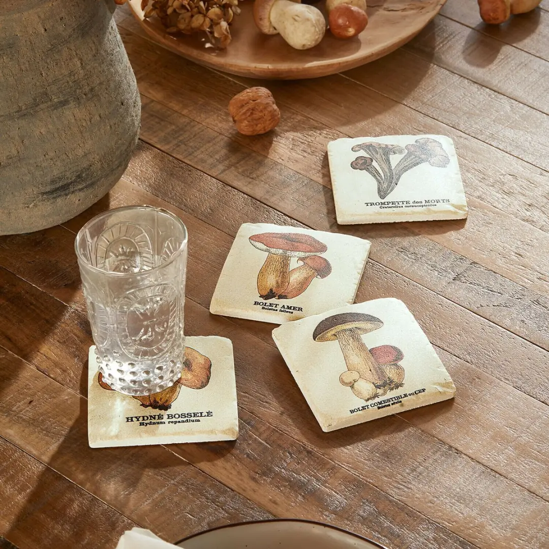 Loberon Jandoria Bont Onderzetter Set - 4 Stuks
