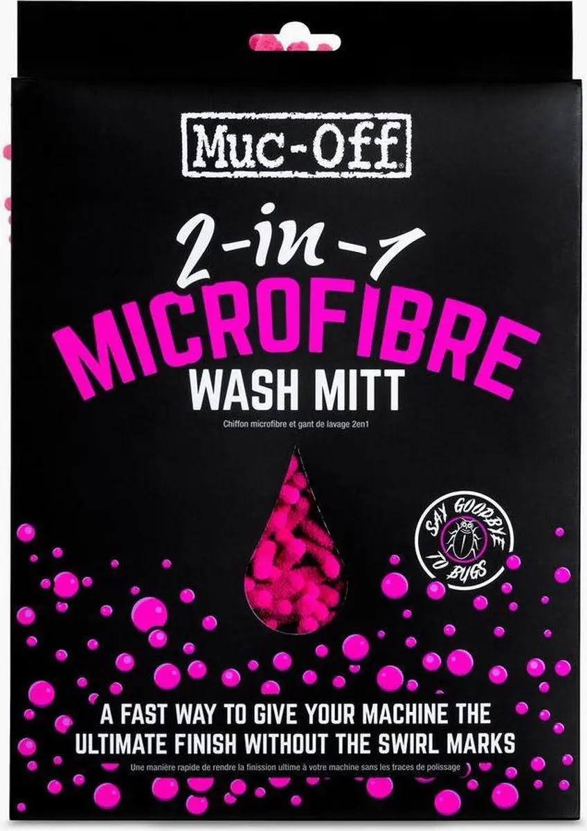 Muc-Off Auto Motor Fiets Microvezel Washandschoen - Roze
