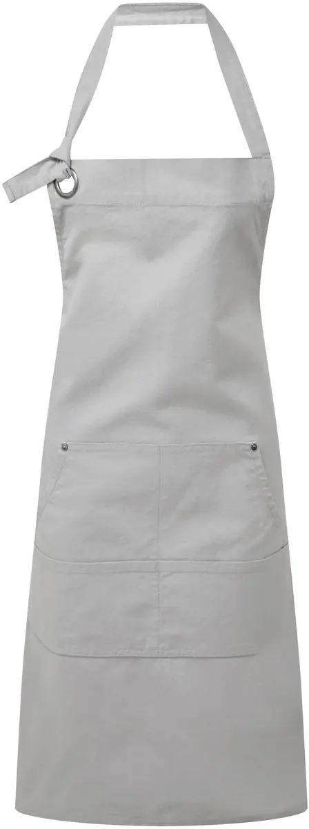 Schort/Tuniek/Werkblouse Unisex One Size Premier Silver 100% Katoen