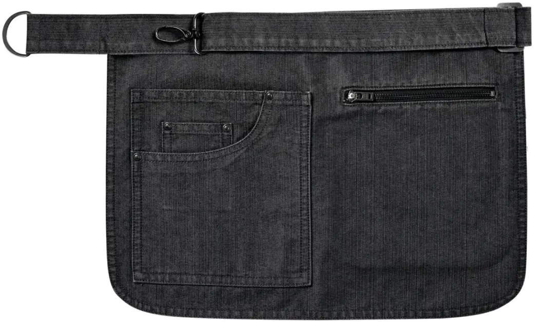 Schort/Tuniek/Werkblouse Unisex One Size Premier Black Denim 70% Katoen, 30% Pol