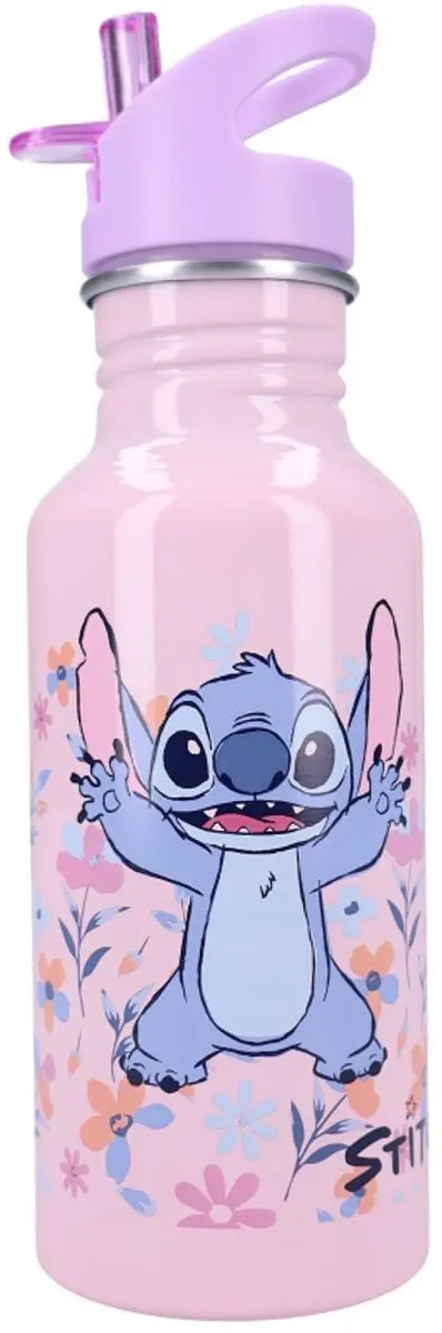 Lilo & Stitch Keep It Cool Schoolbeker & Drinkfles 500ml Aluminium - Paars - afbeelding 6 van 6