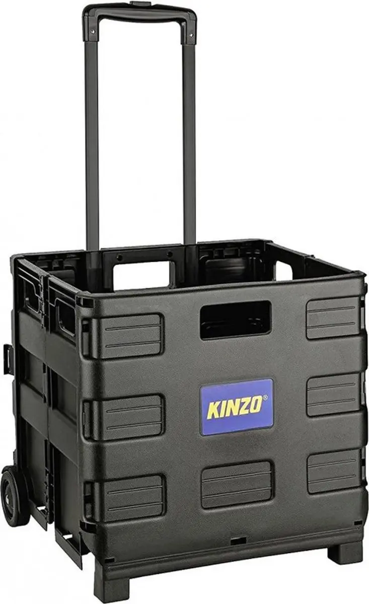 Kinzo Opvouwbare Boodschappentrolley 297980409 - 25kg - Zwart - afbeelding 6 van 6