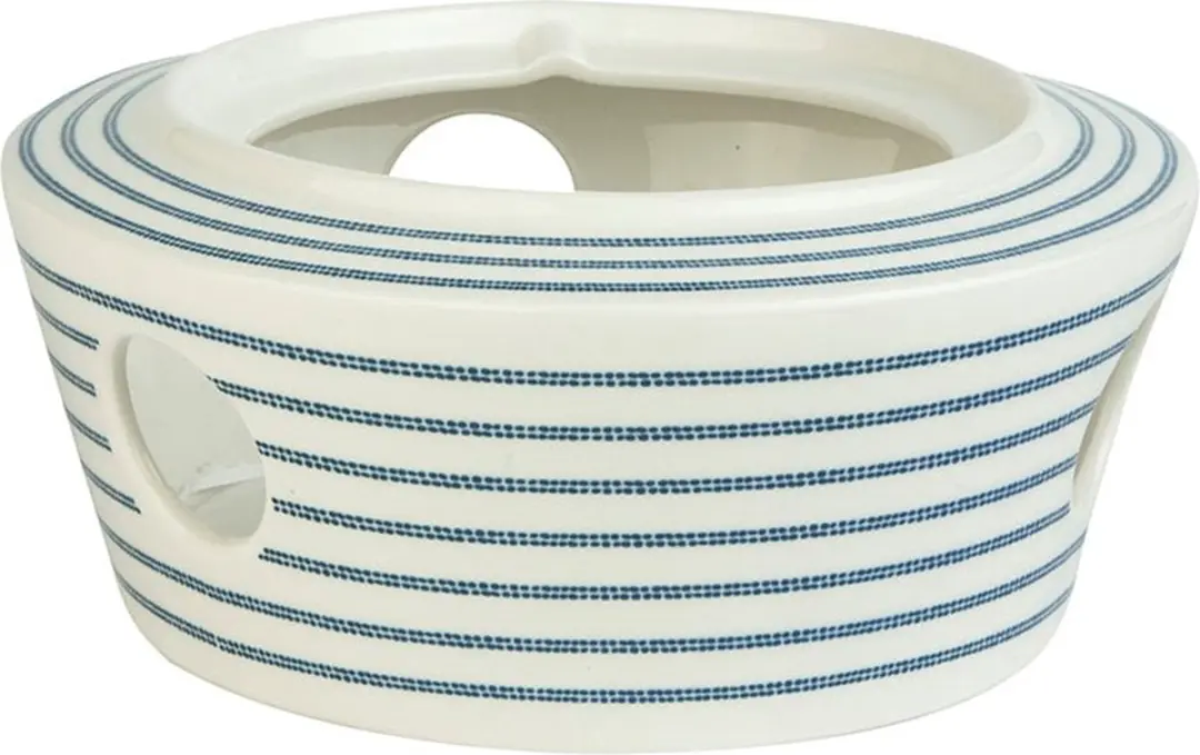 Laura Ashley Blueprint Theelicht voor theepot - Candy Stripe Wit