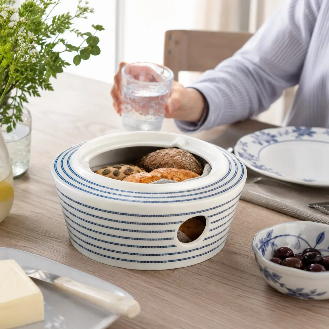 Laura Ashley Blueprint Theelicht voor theepot - Candy Stripe Wit