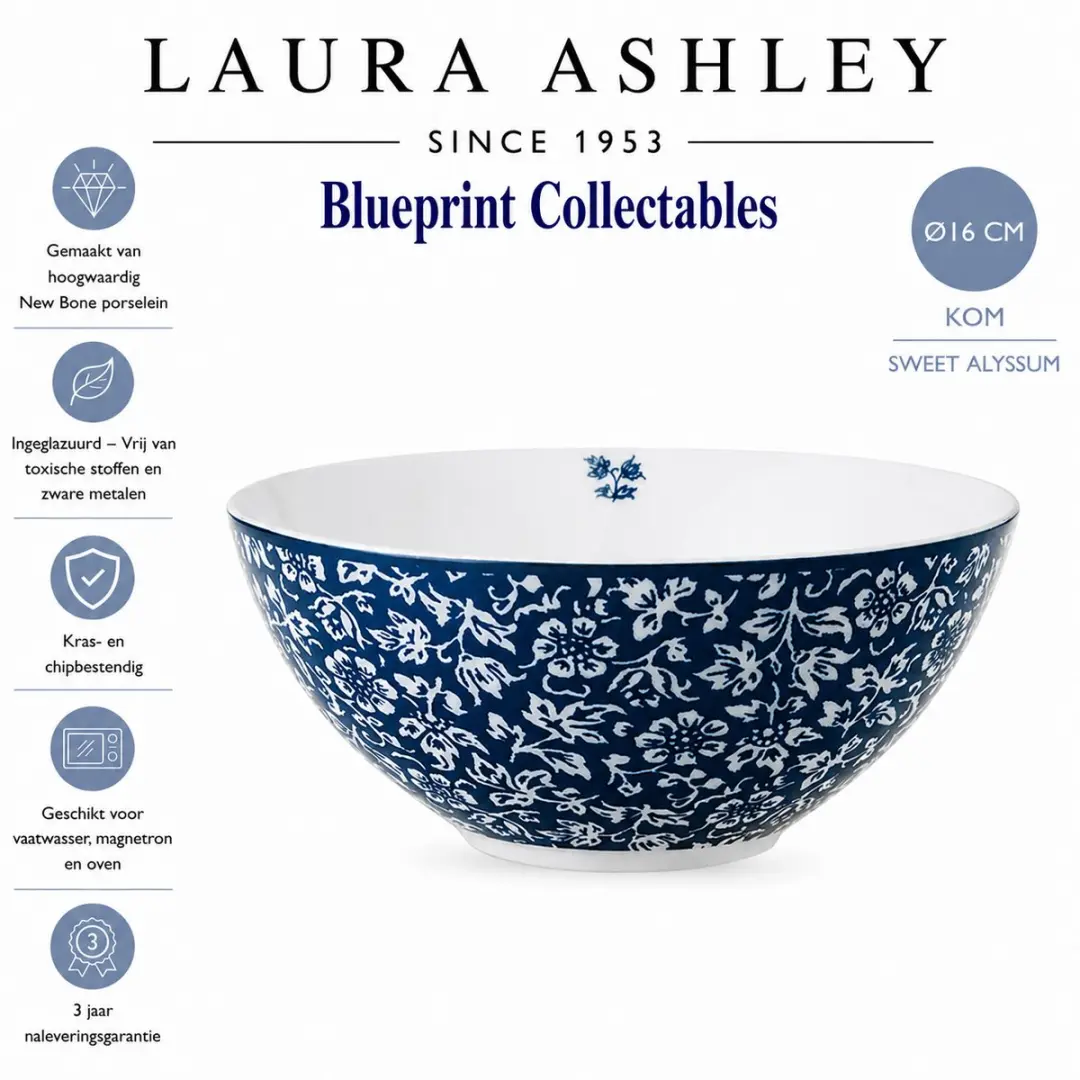Laura Ashley Blueprint Collectables Kommen Ø16cm - Sweet Alyssum