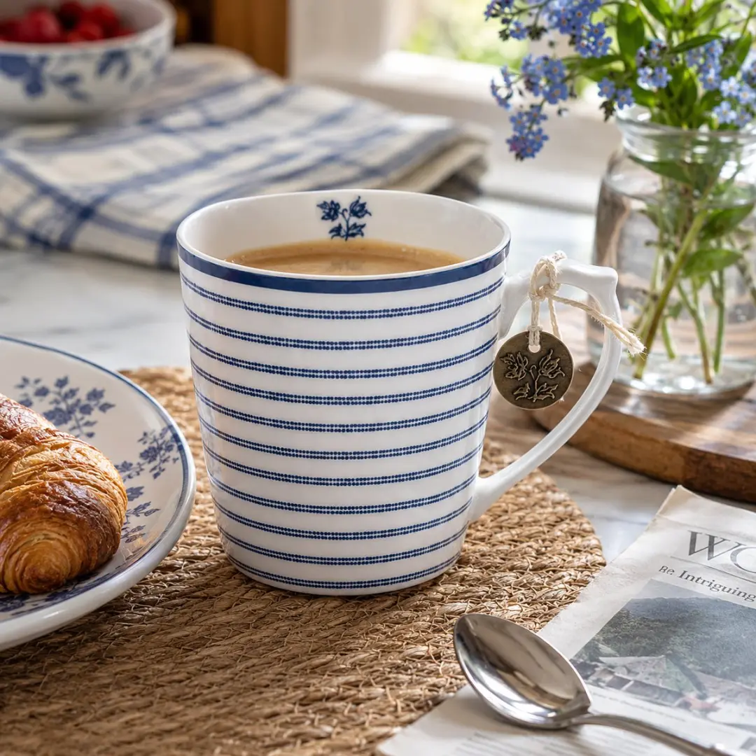 Laura Ashley Blueprint Mok 32cl - Candy Stripe