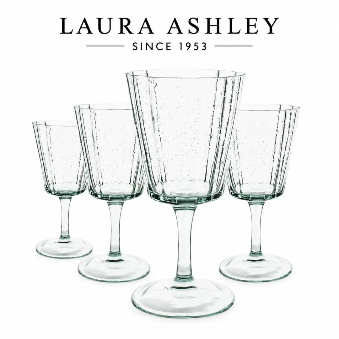 Laura Ashley Wijnglazen set van 4