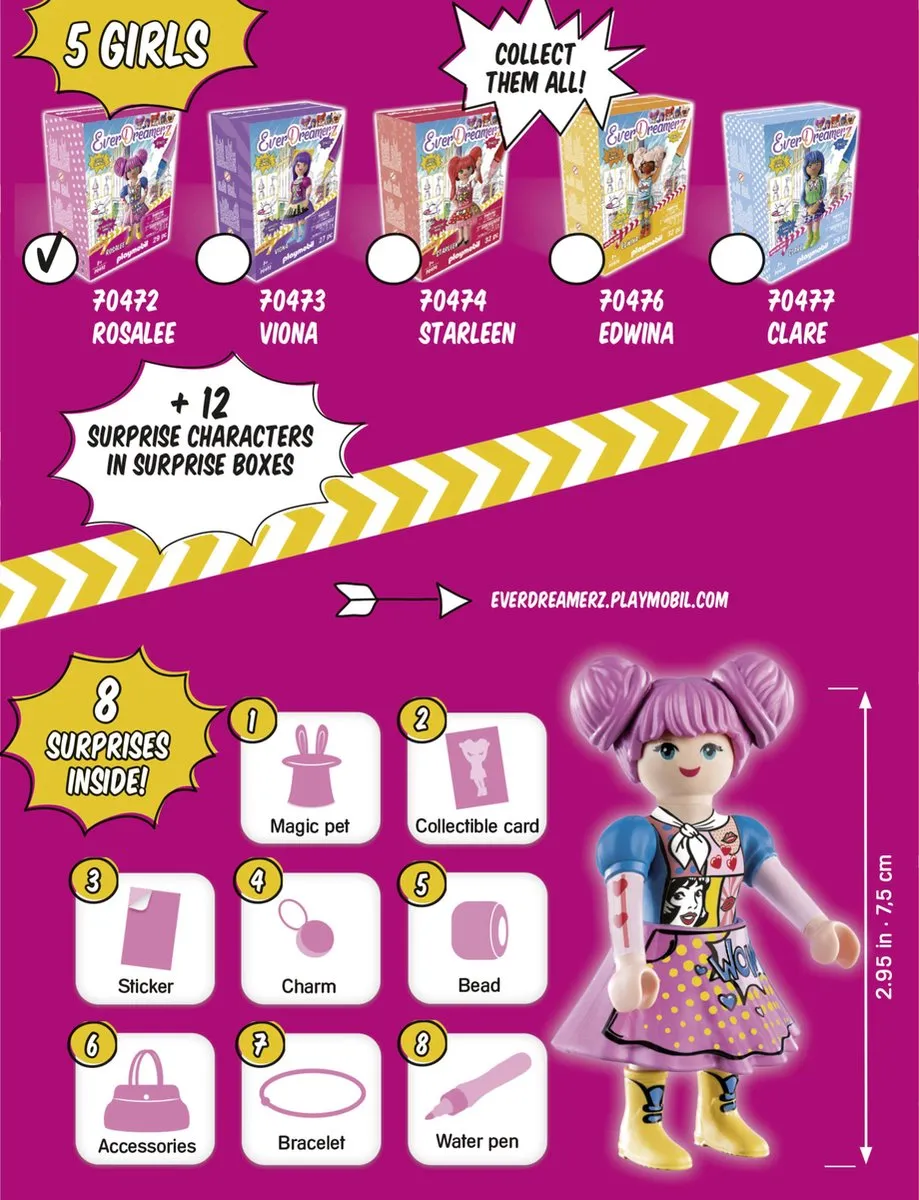 Playmobil Everdreamerz Rosalee Serie 2 70472 - Multicolor