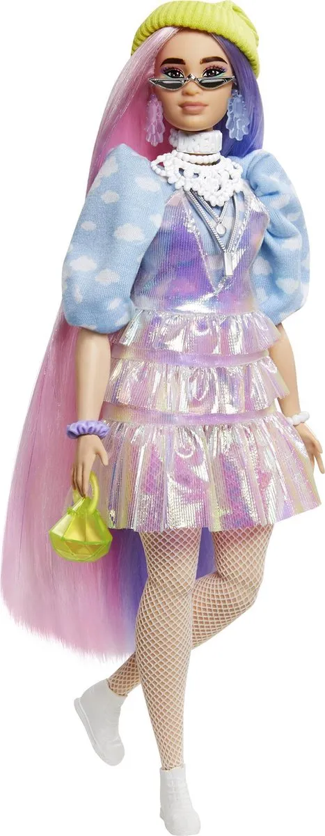 Barbie Extra Rainbow Coat - Beanie