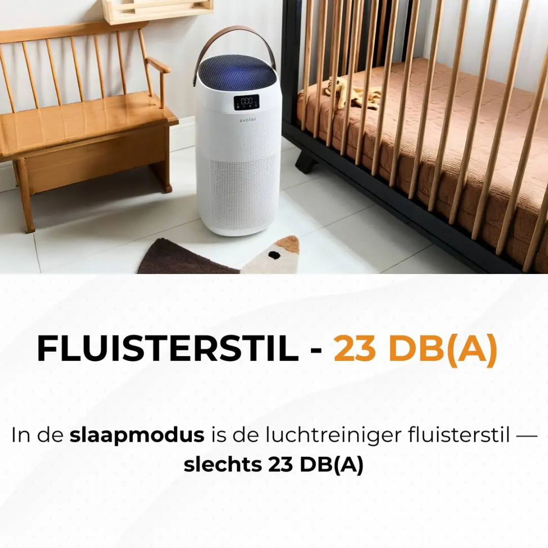 Evolar PURE4+ Luchtreiniger 400m³/h - 2x HEPA 13 Filter - Wit - afbeelding 5 van 6
