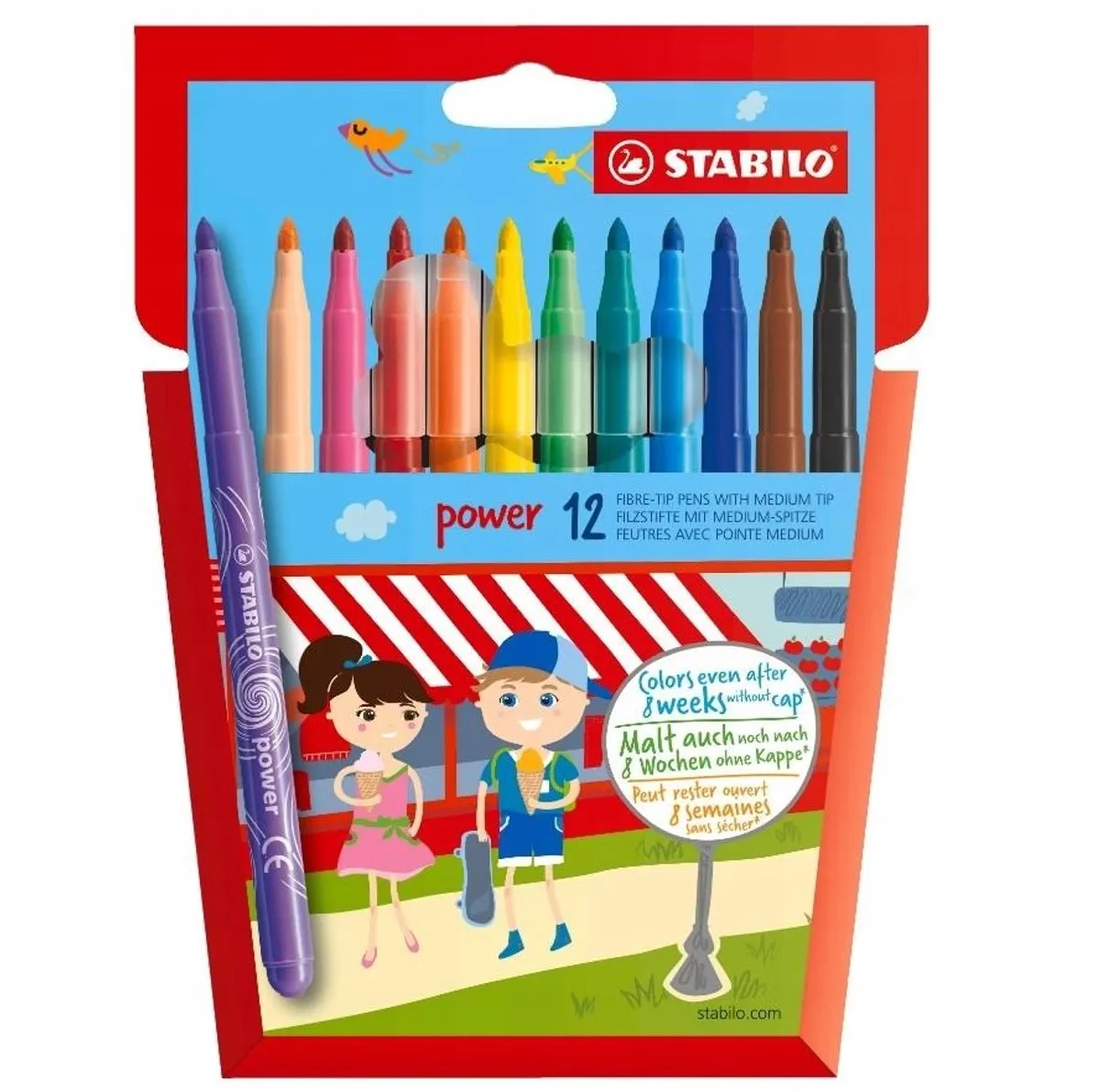 STABILO Power Flamastry 12 Kleuren
