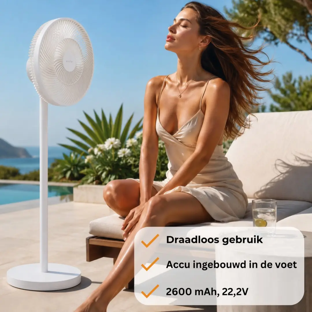 Evolar Smart Ventilator EVO-SF30WW - 30W - Wit - afbeelding 6 van 6