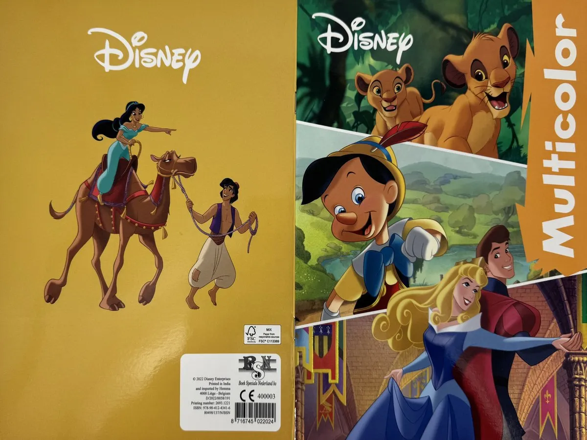 Disney Pinokkio Kleurboek - 18 Pagina's - 18 Kleurplaten