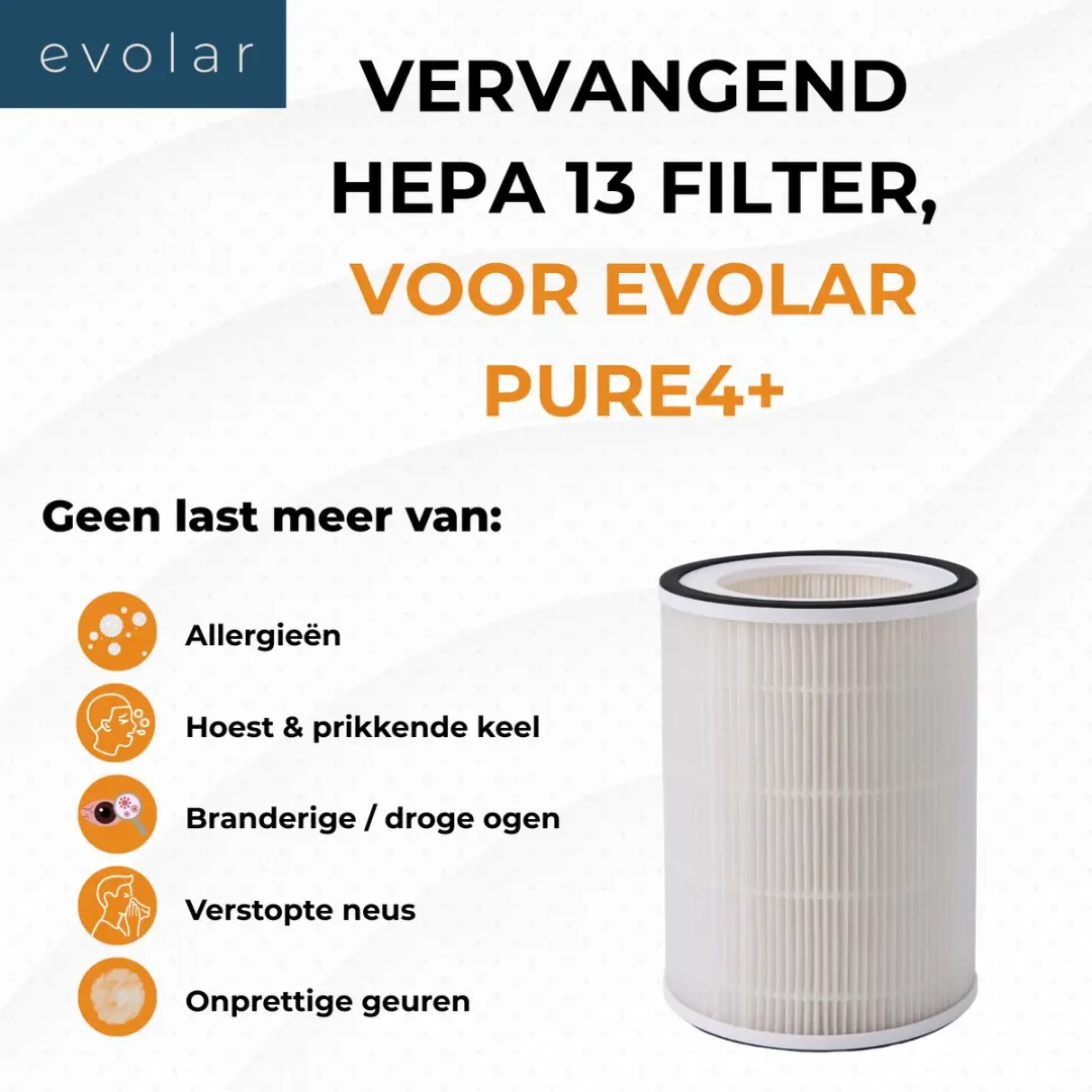 Evolar Pure4+ Filterset 6150704836895 - Wit - afbeelding 5 van 6