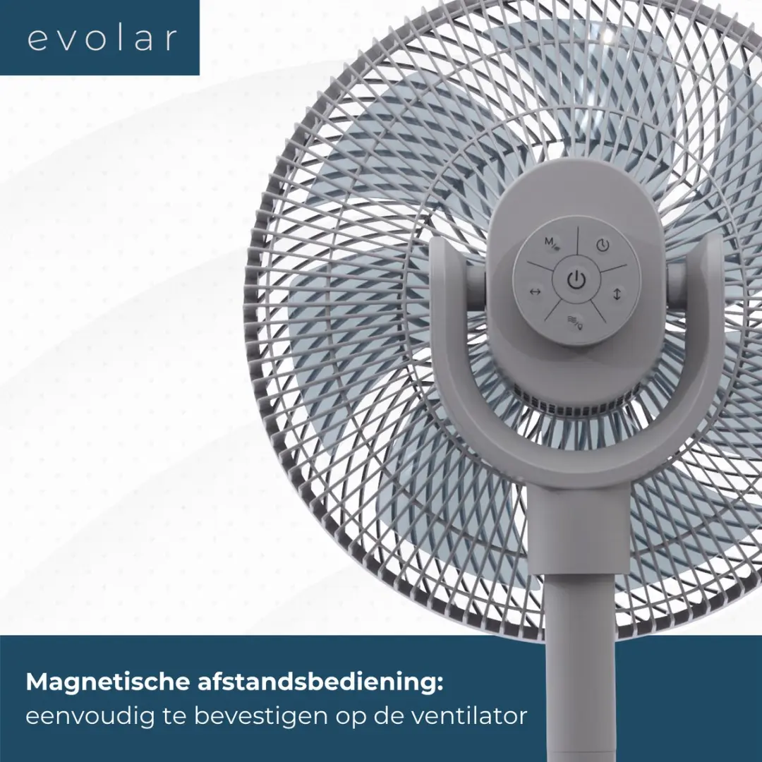 Evolar Smart Ventilator EVO-SF36GW - 36W - Grijs - afbeelding 6 van 6