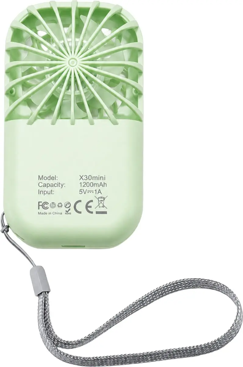 Evolar MINIFAN Handventilator 1200mAh - Groen - afbeelding 2 van 5