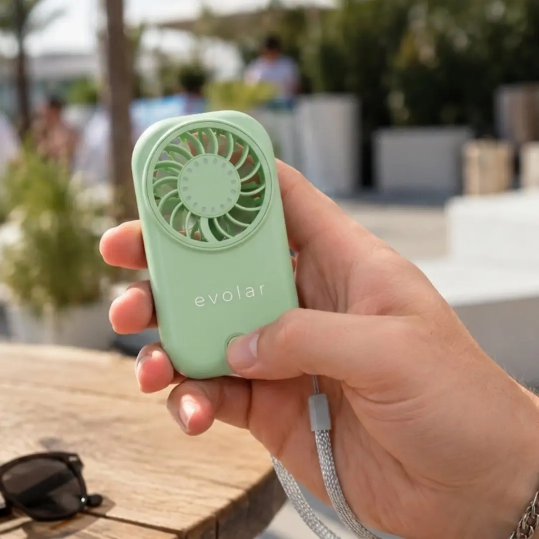 Evolar MINIFAN Handventilator 1200mAh - Groen - afbeelding 4 van 5
