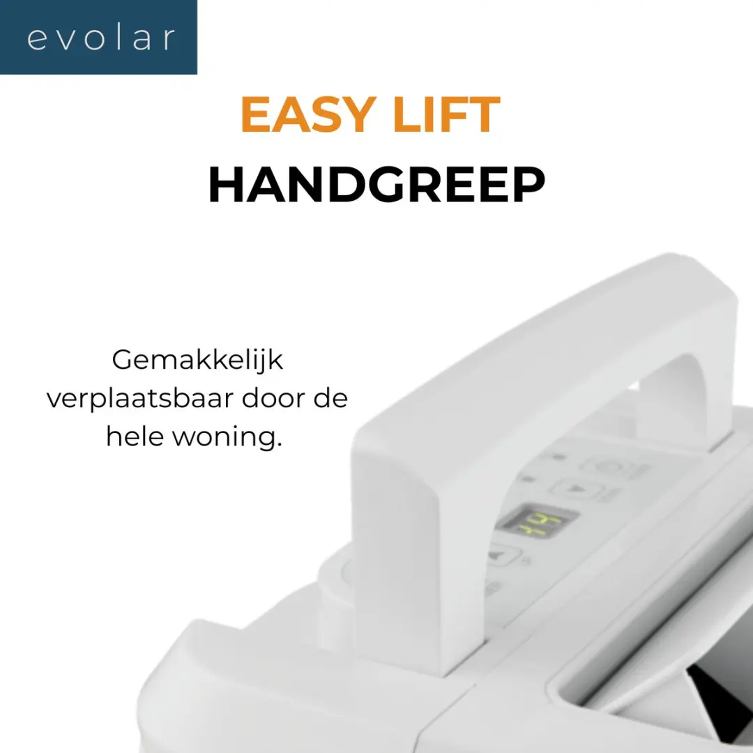 Evolar EVO-DH1200 Luchtontvochtiger 12L - Wit - afbeelding 6 van 6