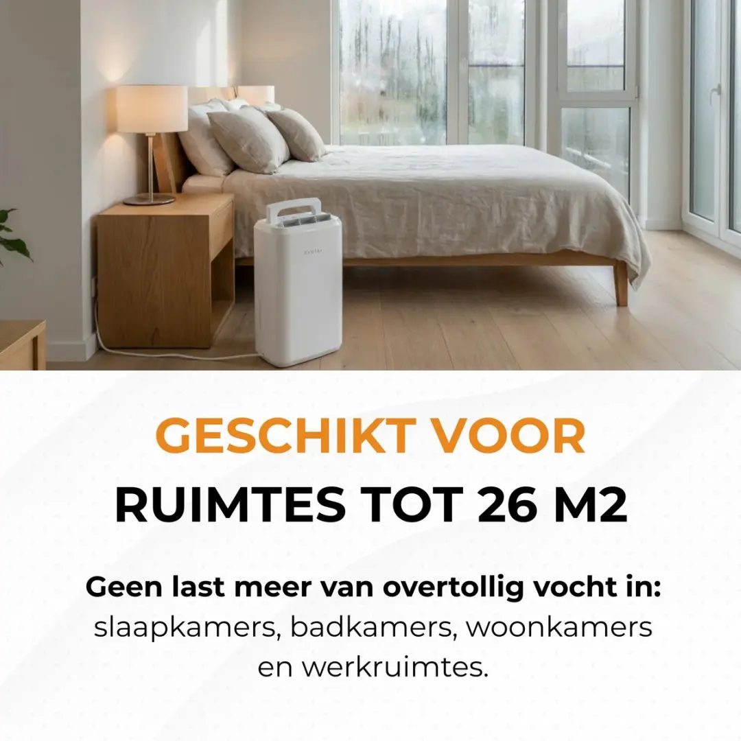 Evolar EVO-DH1200 Luchtontvochtiger 12L - Wit - afbeelding 4 van 6