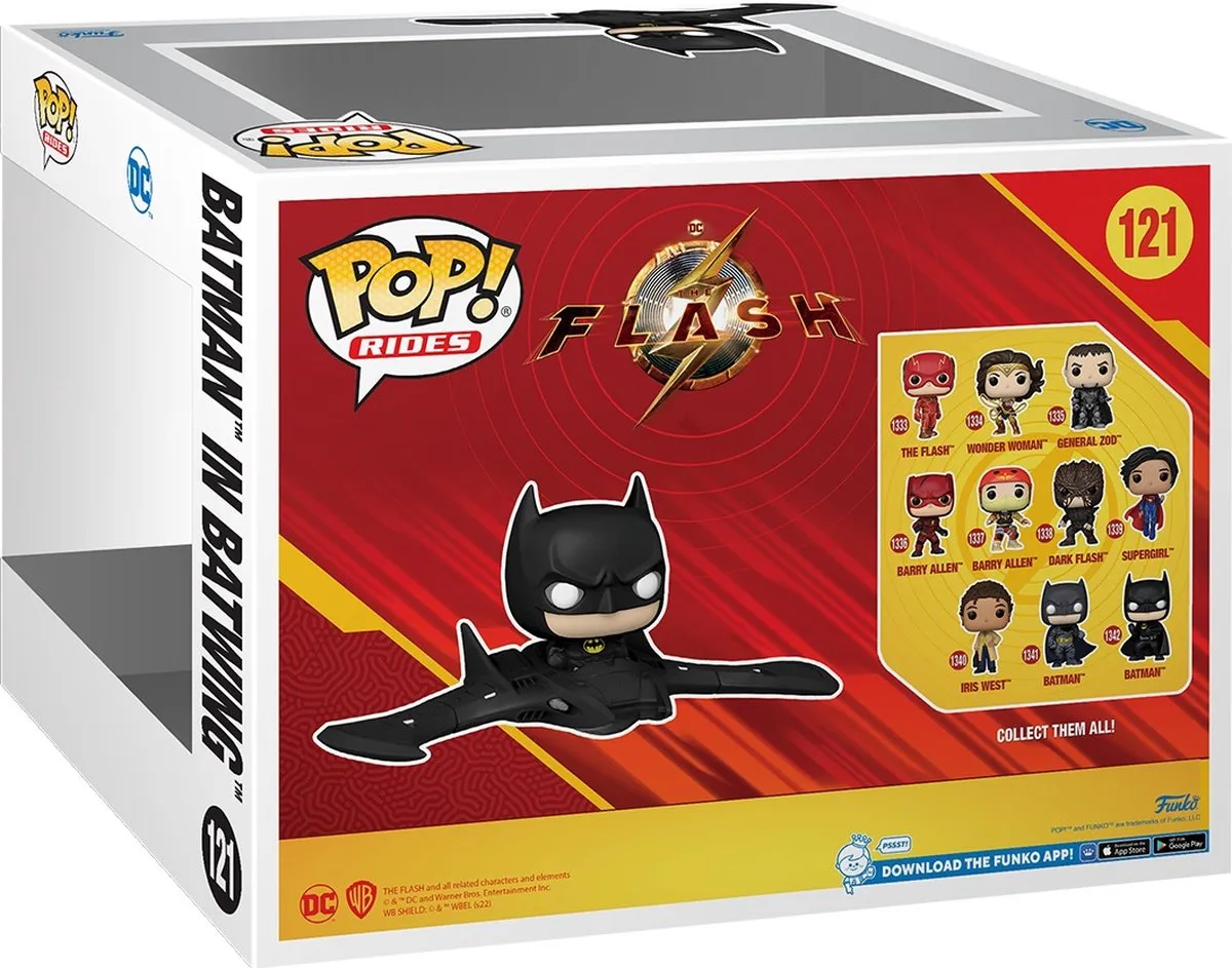 Funko Pop! Rides Super Deluxe The Flash - Batman in Batwing #121 - Multi