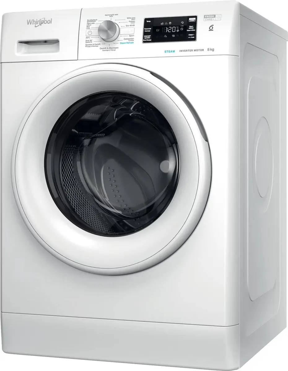 Whirlpool FFBBE 8458 WEV wasmachine Voorlader 8 kg 1400 RPM Wit