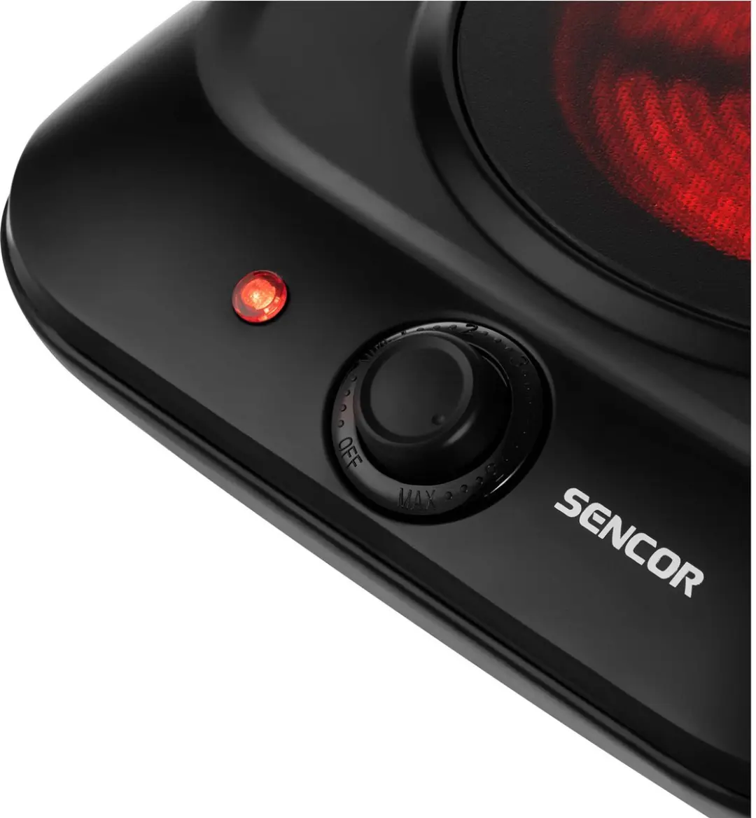 Sencor SCP 1763BK Keramische Kookplaat 1200W - 1 Zone - Zwart - afbeelding 3 van 6
