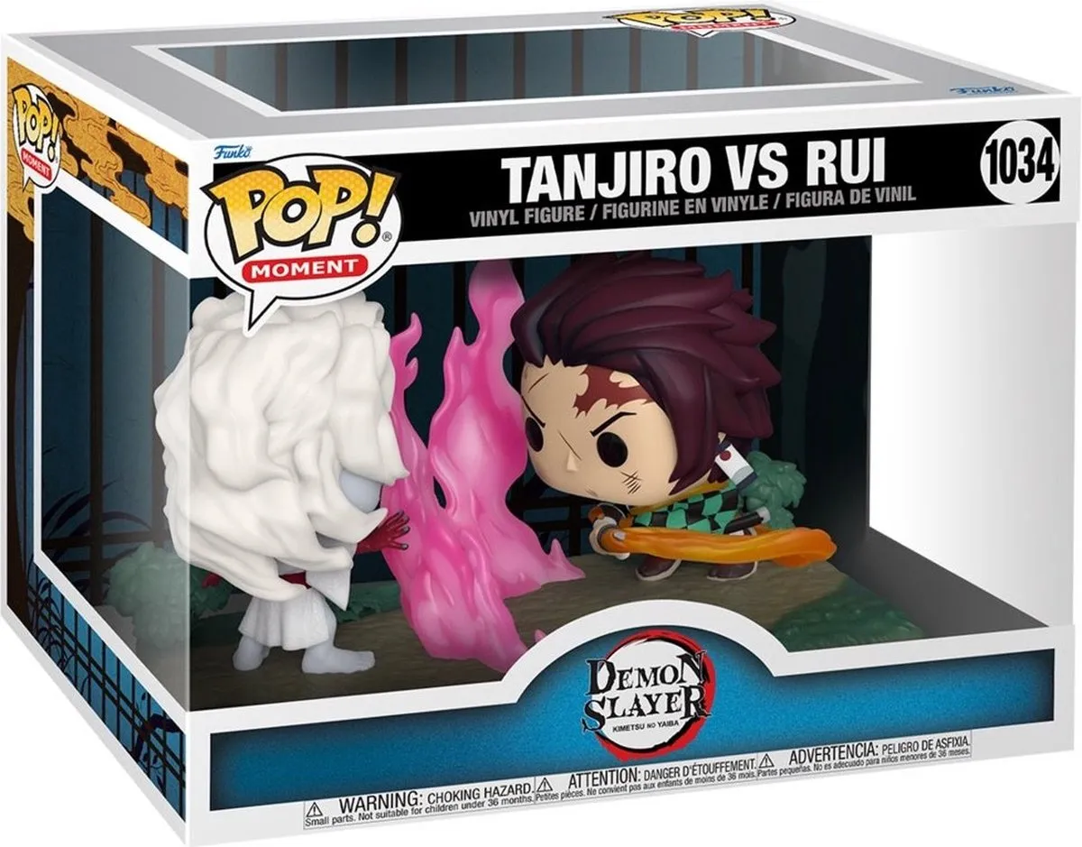 Funko Demon Slayer POP! Tanjiro vs Rui 2-Pack - 9cm - Multicolor