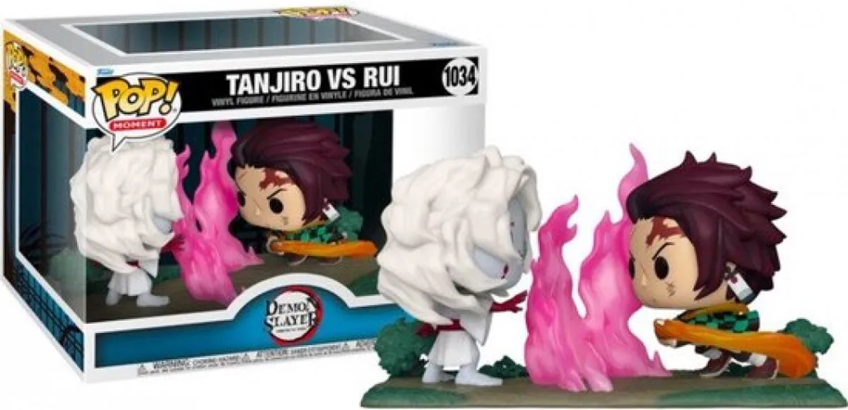 Funko Demon Slayer POP! Tanjiro vs Rui 2-Pack - 9cm - Multicolor