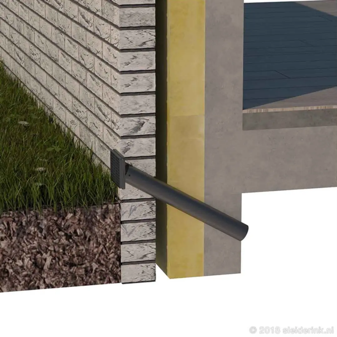 Ubbink Renovatiekoker Kunststof 50mm - Zwart