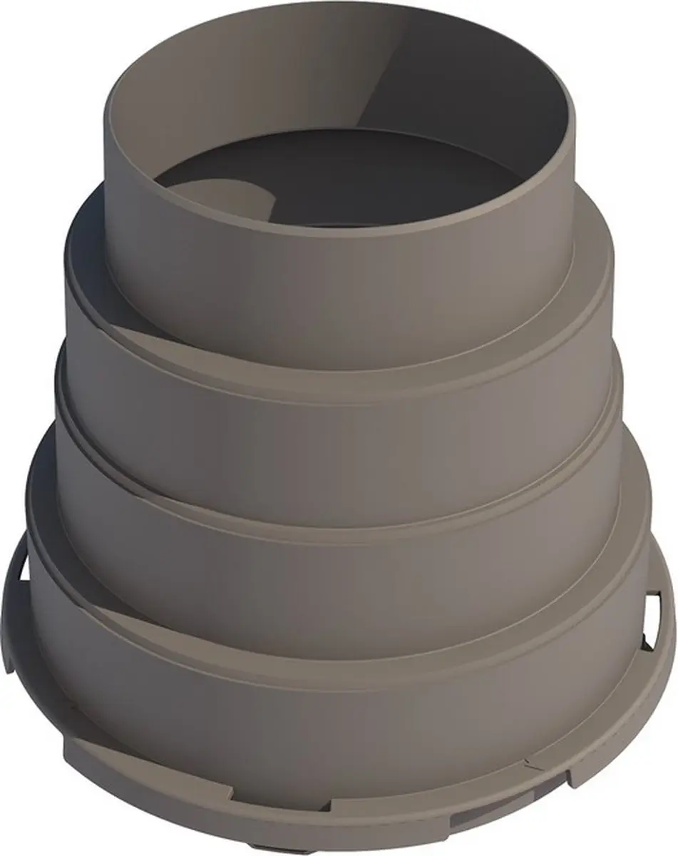 Ubbink Air Excellent adapter 180-160-150-125 voor luchtverdeelkast 200/800 serie