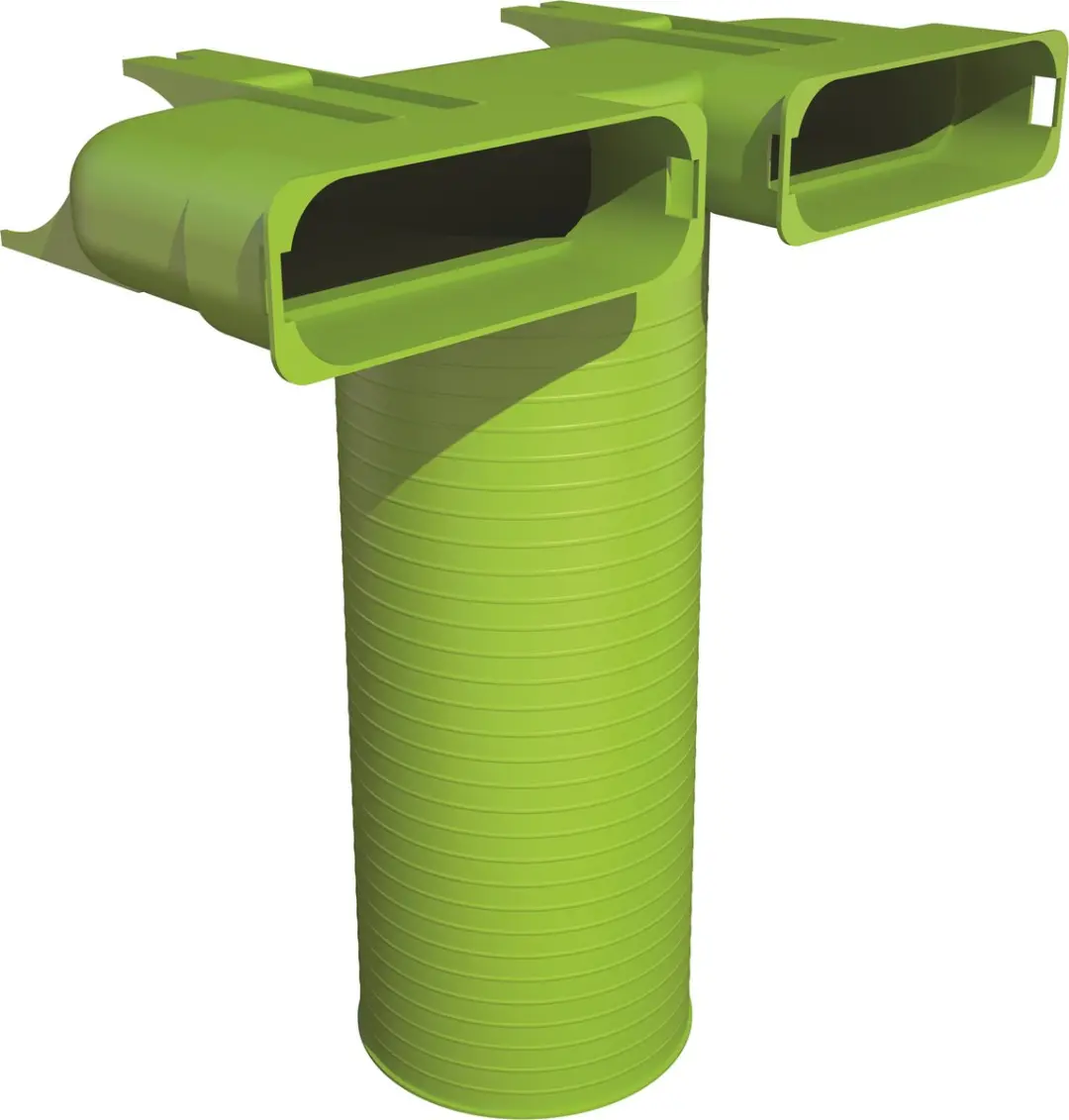 Ubbink Air Excellent AE45sc ventieladapter 90 graden 125mm met 1 afdekkap (01885