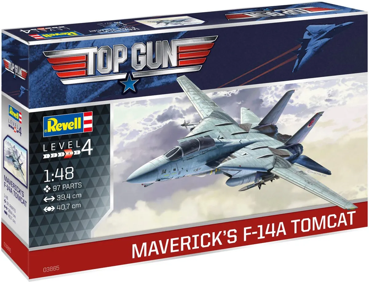 Revell 03865 F-14A Tomcat Top Gun Modelbouwpakket