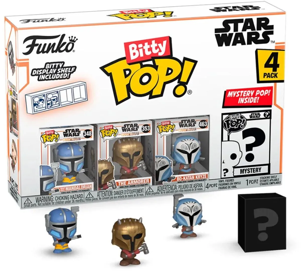 Funko The Mandalorian Bitty Pop 4 Pack - 2.5cm - Meerkleurig - afbeelding 6 van 6