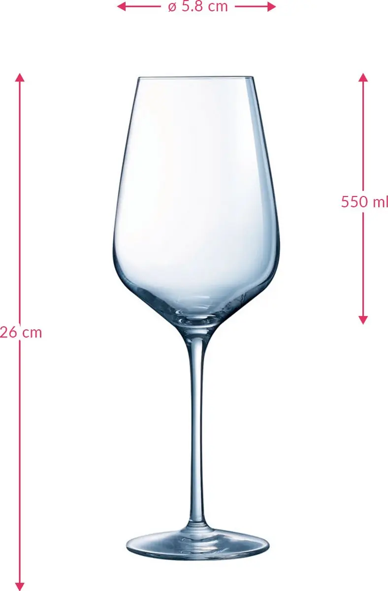 Chef & Sommelier Sublym Wijnglas 55cl - 6 Stuks