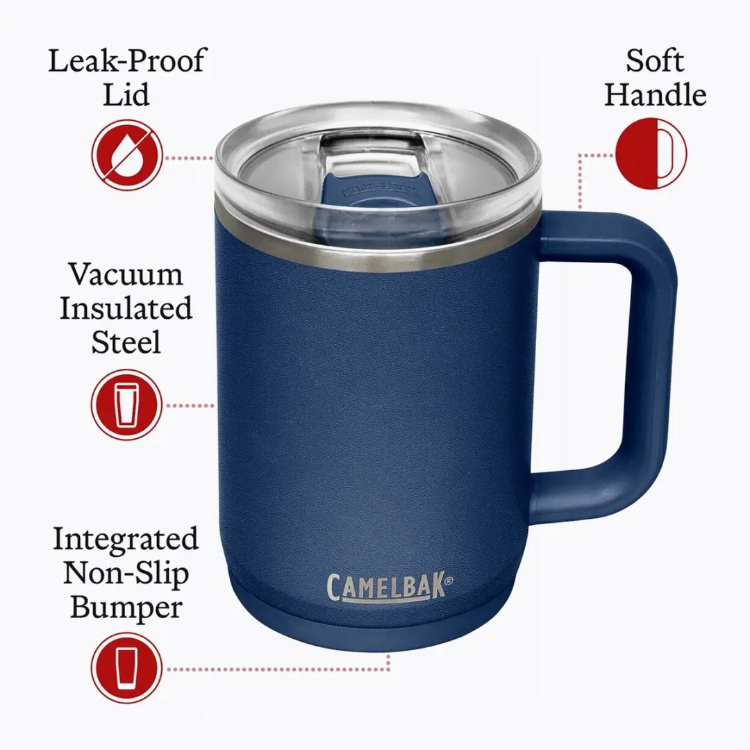 CamelBak Thrive Mug 470ml - RVS - Blauw
