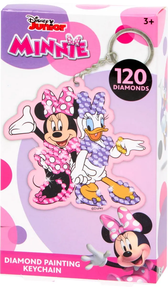 Disney Minnie Mouse Diamond Painting Sleutelhanger 120 Steentjes