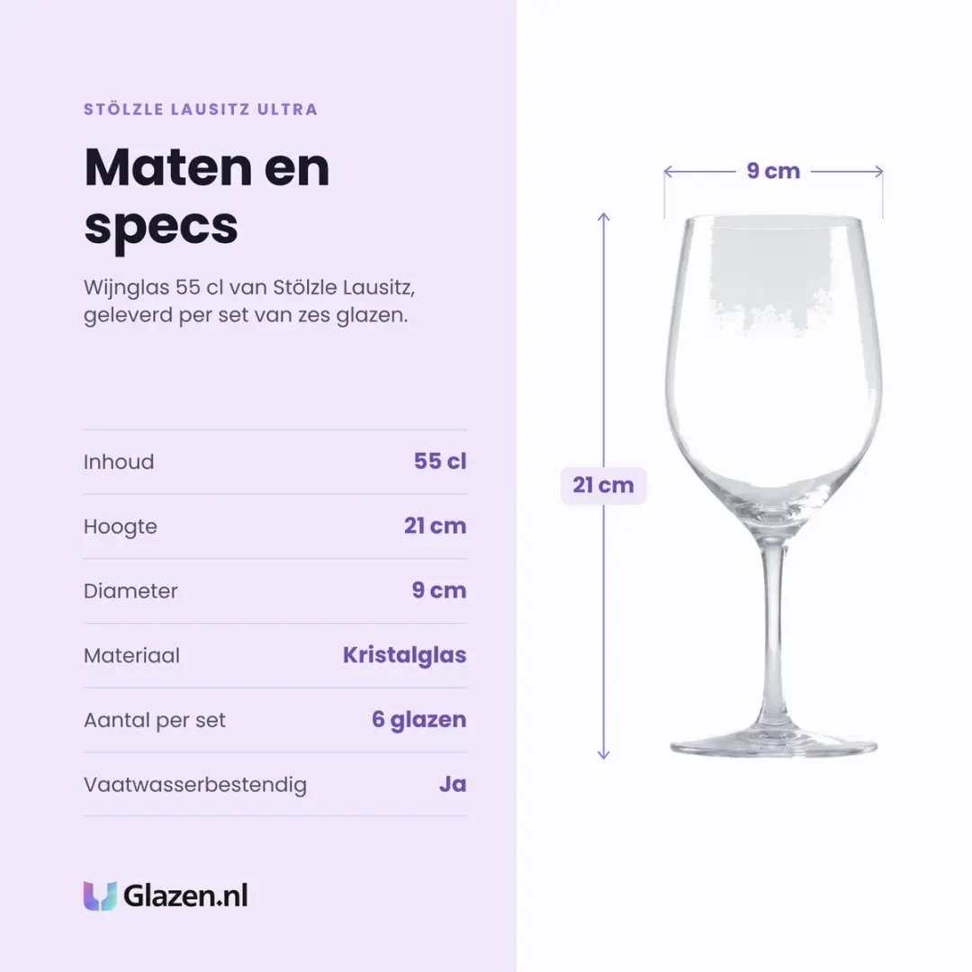 Stölzle Lausitz Ultra Wijnglas 55cl - 6 Stuks - afbeelding 6 van 6