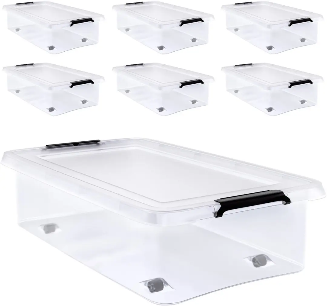 Deuba Opbergbox Set 6 Stuks 30L Transparant