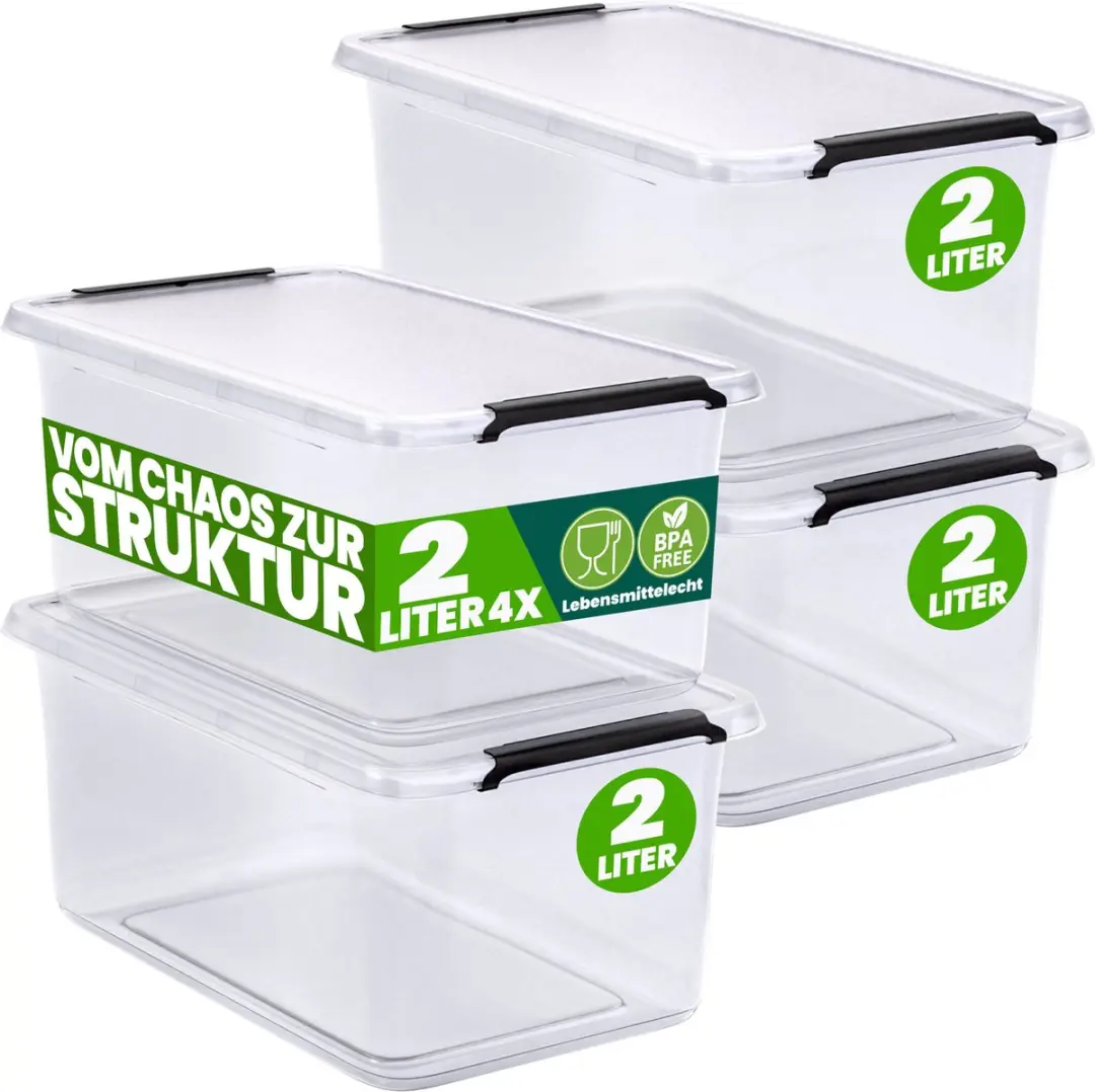 Deuba Opbergbox Set 4 Stuks