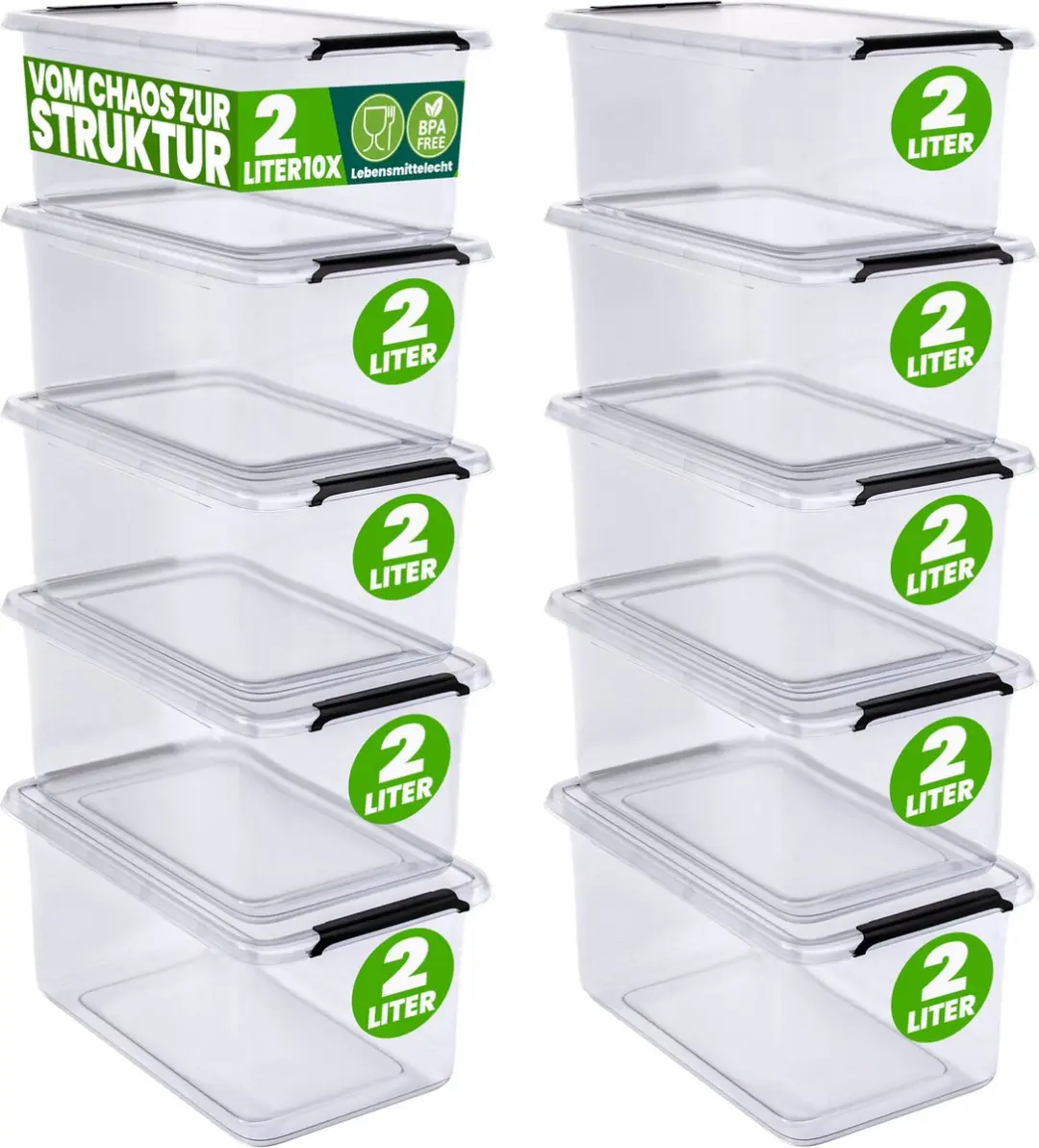 deuba Opbergbox Set 10 Stuks