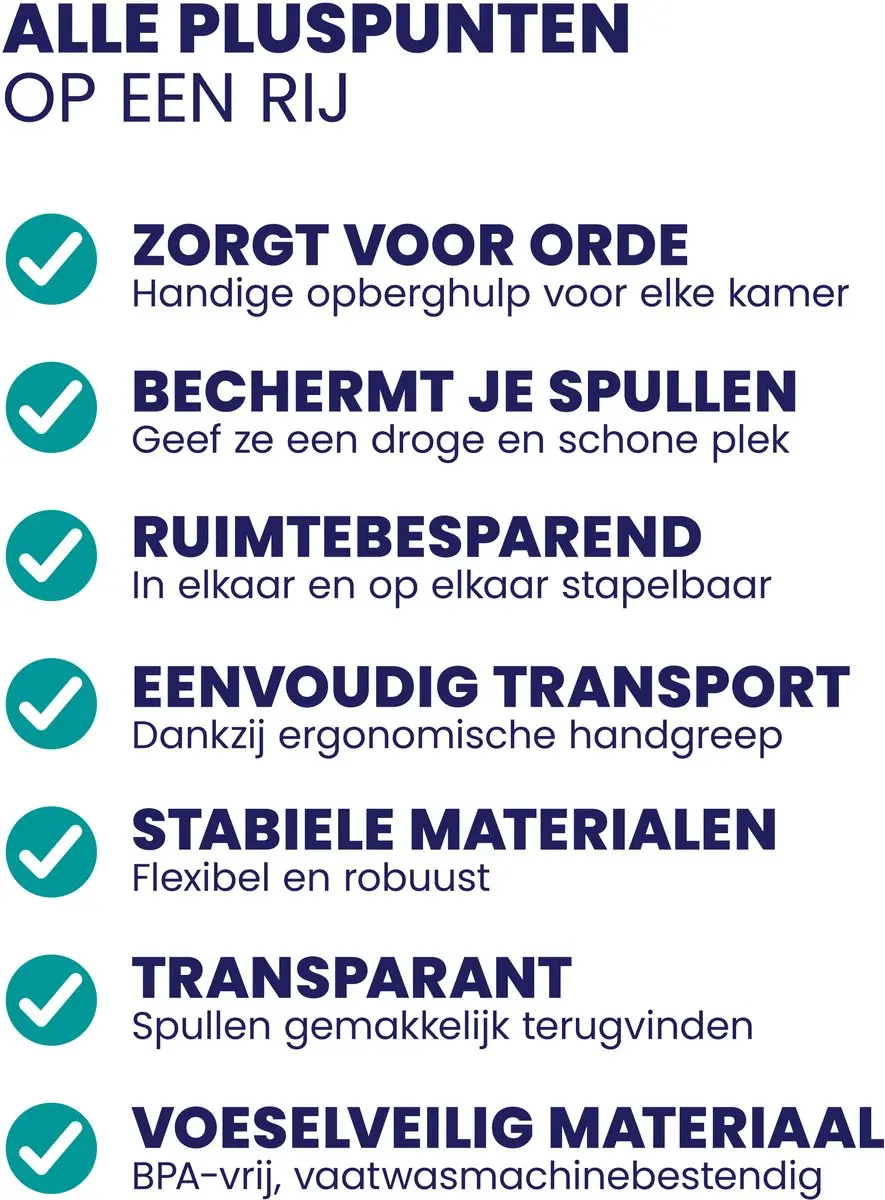 Deuba Opbergox Set 4 Stuks 40L Transparant - afbeelding 6 van 6