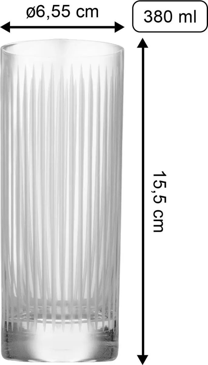Stölzle Lausitz Longdrinkglas Soho 38cl - 6 Stuks