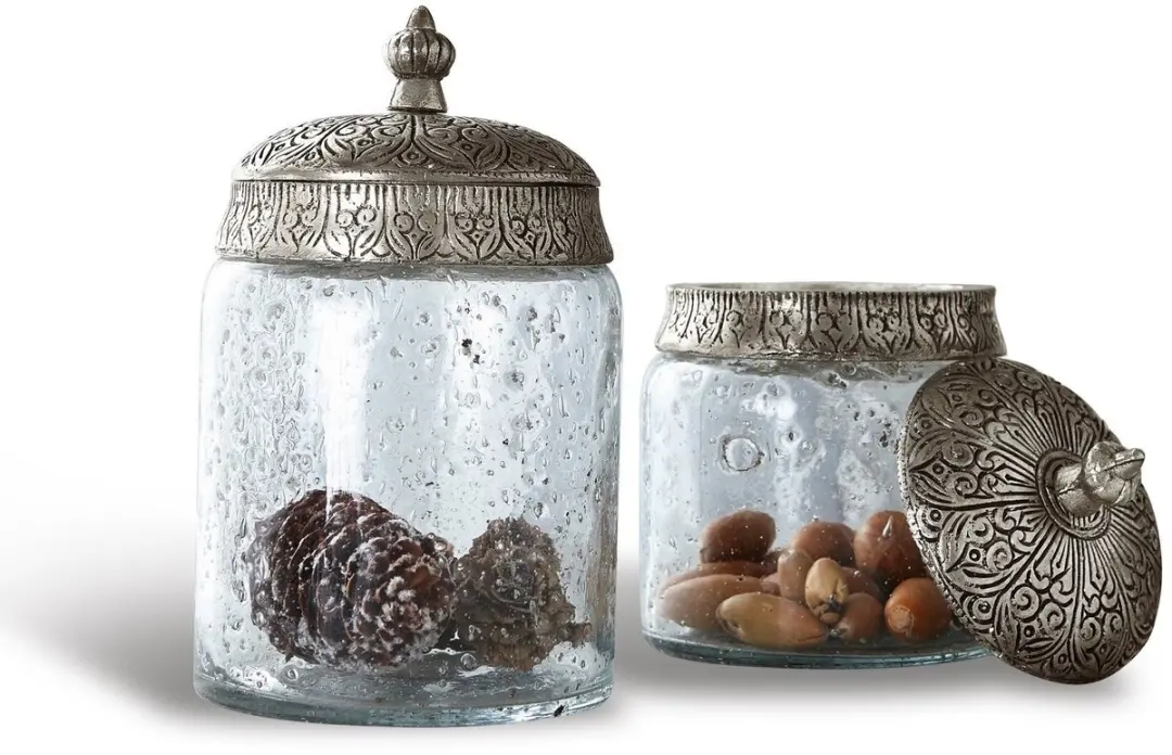 Loberon Glazen Pot Set 2-delig