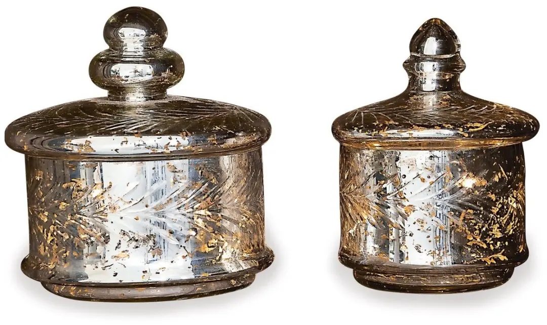 Loberon Glazen Potten Set 2 Stuks