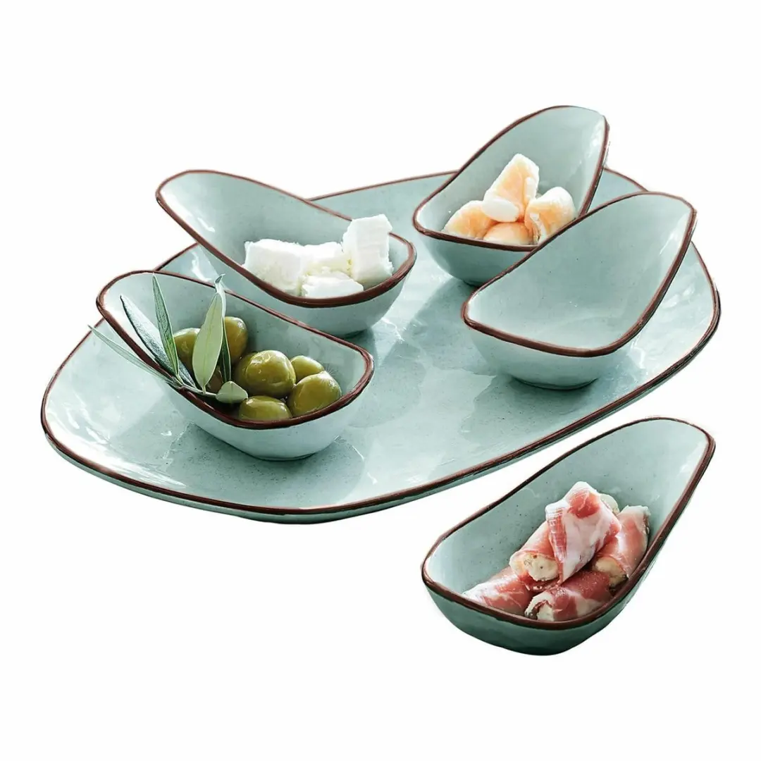 Loberon Biarré Serveerschaal Set 6-delig