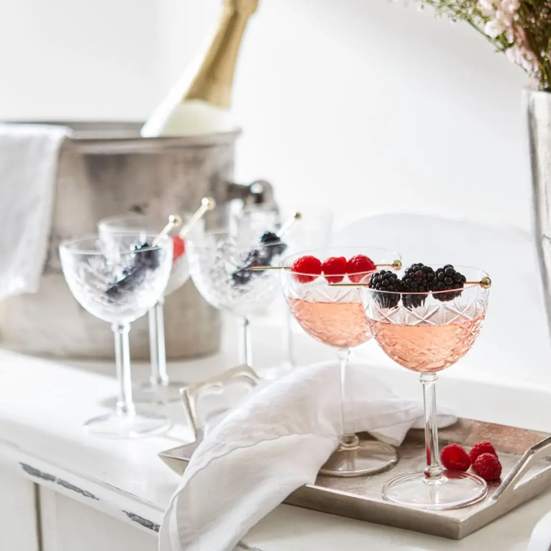 Loberon Champagneglas Set 6-delig - Ø8.5cm