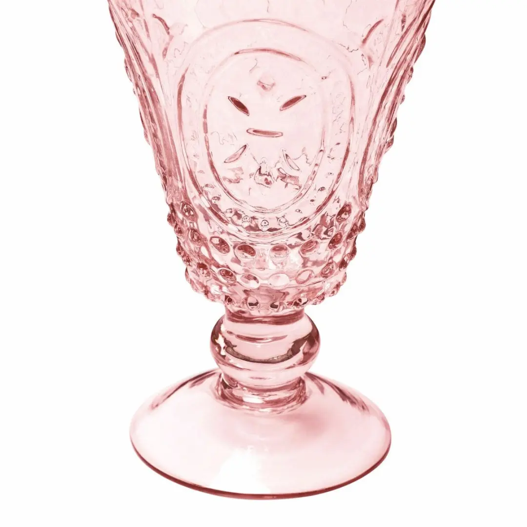 Loberon Sarton Wijnglazen - 4 Stuks - Roze