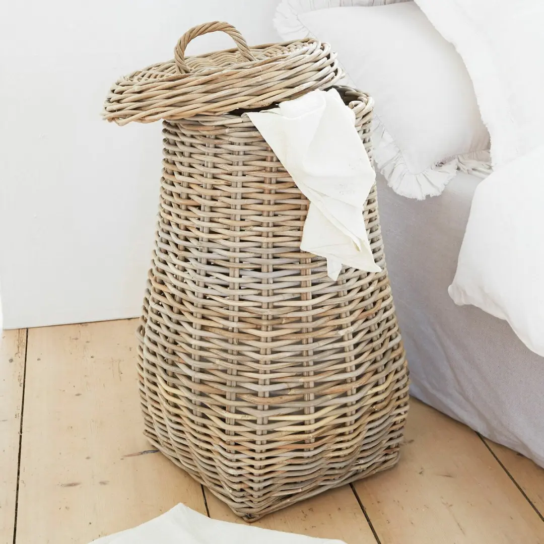 Loberon Wasmand Sandy - Bruin Ø45cm