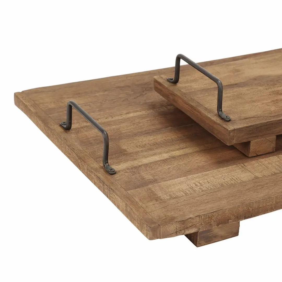 Loberon Conner Bruin Dienbladset - 2 Stuks